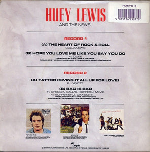 Huey Lewis & The News : The Heart Of Rock & Roll (2x7", Single, Ltd, RE, Gat)