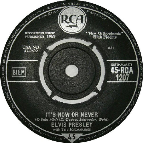 Elvis Presley : It's Now Or Never (O Sole Mio) (7