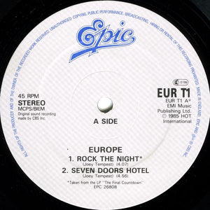 Europe (2) : Rock The Night (12")