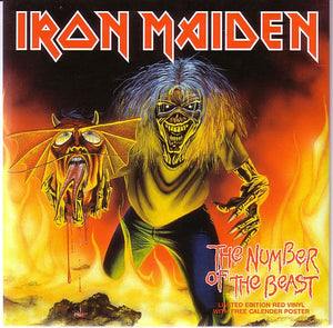 Iron Maiden : The Number Of The Beast (7", Single, Ltd, Red)