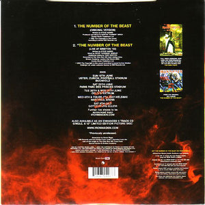 Iron Maiden : The Number Of The Beast (7", Single, Ltd, Red)