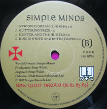 Load image into Gallery viewer, Simple Minds : New Gold Dream (81-82-83-84) (LP, Album, Pur)
