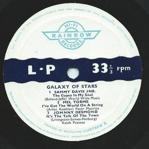 Various : Galaxy Of Stars (7", MiniAlbum, Styrene)