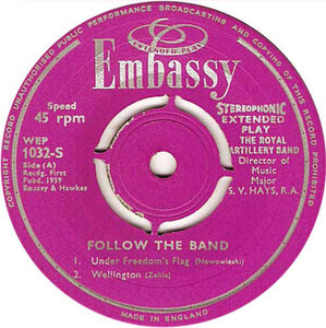 The Band Of The Royal Artillery : Follow The Band (7", EP)