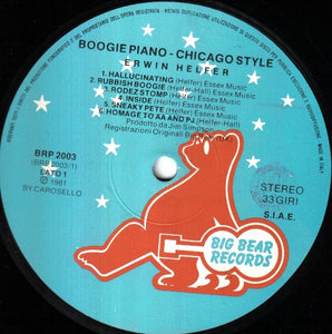 Erwin Helfer : Boogie Piano Chicago Style (LP, Album)