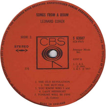 Load image into Gallery viewer, Leonard Cohen : Songs From A Room (LP, Album)
