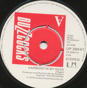 Buzzcocks : Harmony In My Head (7", Single, Blu)