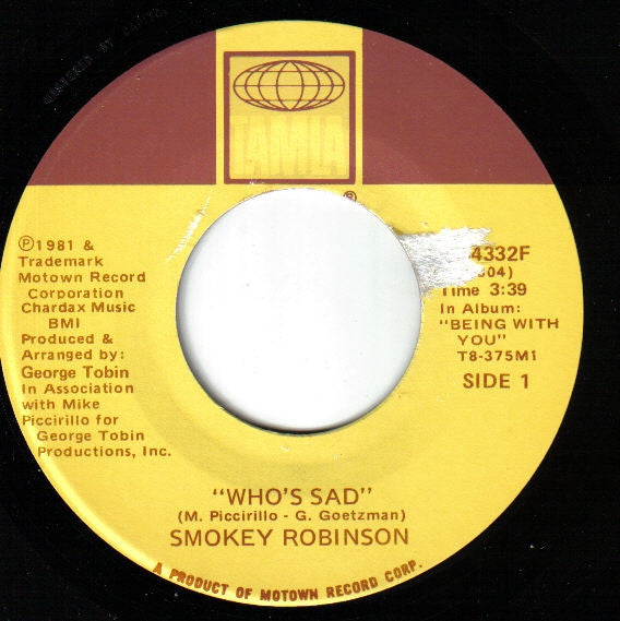 Smokey Robinson : Who's Sad (7