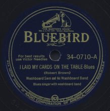 Load image into Gallery viewer, Washboard Sam And His Washboard Band : I Laid My Cards On The Table / I Get The Blues At Bedtime (Shellac, 10&quot;)
