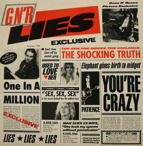 Guns N' Roses : G N' R Lies (LP, Album)
