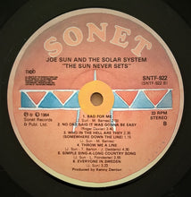 Load image into Gallery viewer, Joe Sun And The Solar System (2) : The Sun Never Sets (LP, Album)
