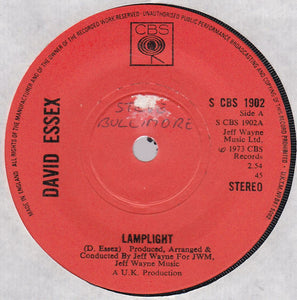 David Essex : Lamplight (7", Single, Sol)