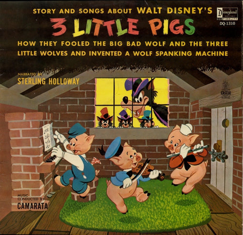 Sterling Holloway With Tutti Camarata : 3 Little Pigs (LP, Album)