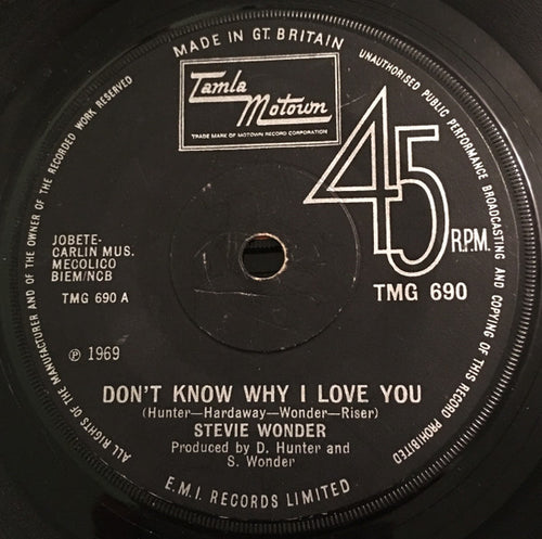 Stevie Wonder : Don't Know Why I Love You (7