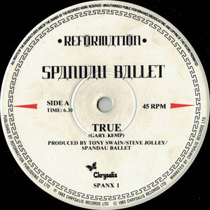 Spandau Ballet : True (12", Single, Mat)