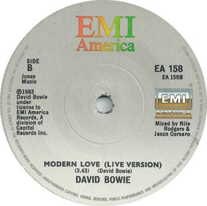 David Bowie : Modern Love (7", Single, Sol)
