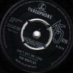 The Beatles : Can't Buy Me Love (7", Single, Ori)