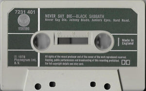 Black Sabbath : Never Say Die! (Cass, Album, Dol)