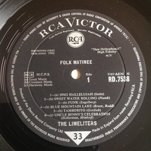 The Limeliters : Folk Matinee (LP, Album, Mono)