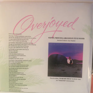Stevie Wonder : Overjoyed (2x7", Ltd, Gat)