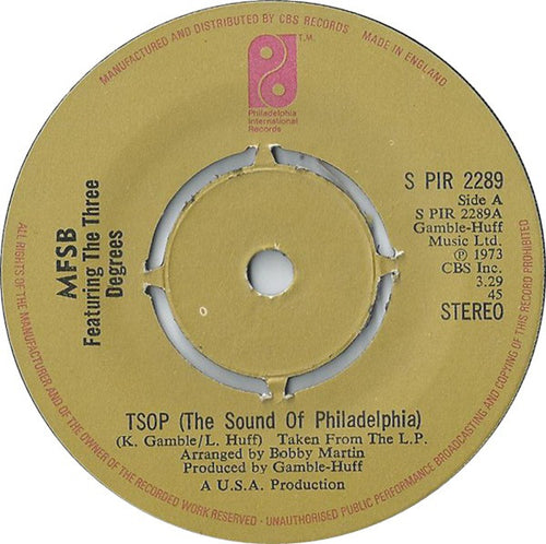 MFSB Featuring The Three Degrees : TSOP (The Sound Of Philadelphia) (7