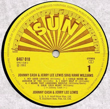Load image into Gallery viewer, Johnny Cash &amp; Jerry Lee Lewis : Johnny Cash &amp; Jerry Lee Lewis Sing Hank Williams (LP, Comp)
