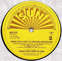 Load image into Gallery viewer, Johnny Cash &amp; Jerry Lee Lewis : Johnny Cash &amp; Jerry Lee Lewis Sing Hank Williams (LP, Comp)
