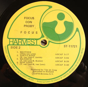 Focus (2) : Focus Con Proby (LP, Album)