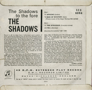 The Shadows : The Shadows To The Fore (7", EP, Mono)