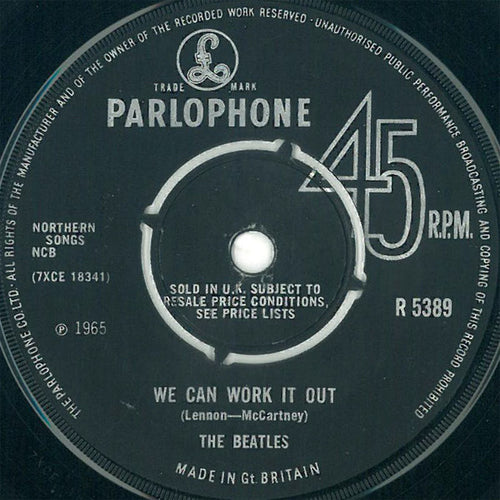 The Beatles : We Can Work It Out / Day Tripper (7