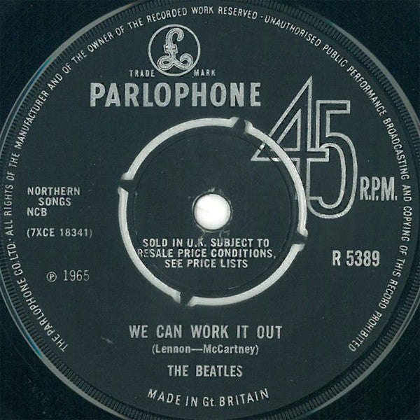 The Beatles : We Can Work It Out / Day Tripper (7