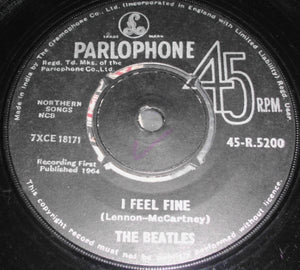 The Beatles : I Feel Fine (7", Single)
