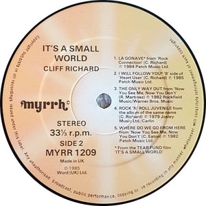 Cliff Richard : It's A Small World (LP, Comp)