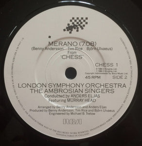 Murray Head : One Night In Bangkok (7", Single)