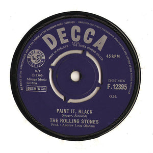 The Rolling Stones : Paint It, Black (7", Single)