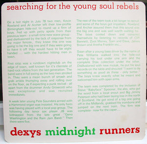 Dexys Midnight Runners : Searching For The Young Soul Rebels (LP, Album)