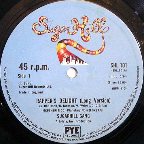 Sugarhill Gang : Rapper's Delight (12