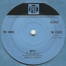 Load image into Gallery viewer, The Kinks : Day&#39;s (7&quot;, Single, Sol)
