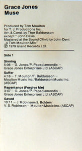 Grace Jones : Muse (Cass, Album, P/Mixed)