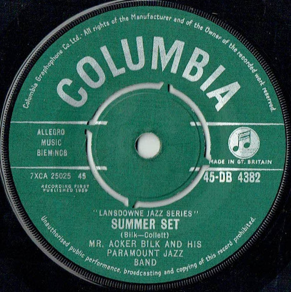 Acker Bilk And His Paramount Jazz Band : Summer Set (7