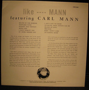 Carl Mann : Like, Mann (LP, Album, Mono)