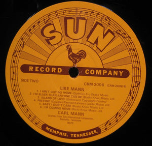 Carl Mann : Like, Mann (LP, Album, Mono)