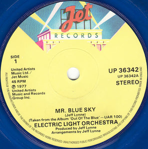 Electric Light Orchestra : Mr. Blue Sky (7", Single, Blu)