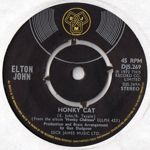 Elton John : Honky Cat (7", Single)