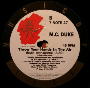 MC Duke & DJ Leader 1 : Throw Your Hands In The Air (7", Single)