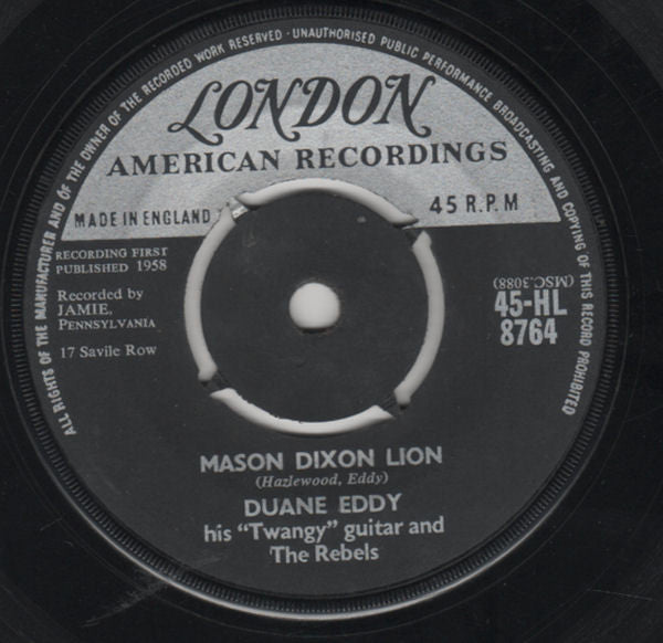 Duane Eddy And The Rebels : Mason Dixon Lion (7