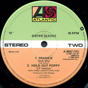Sister Sledge : Frankie (Club Mix + Dub Mix) (12", Single)