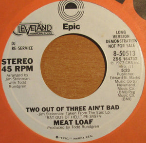 Meat Loaf : Two Out Of Three Ain't Bad (7", Single, Promo)