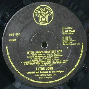Elton John : Greatest Hits (LP, Comp)