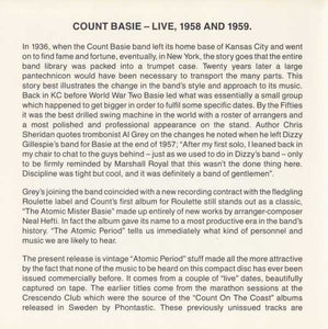 Count Basie : Live 1958 And 1959 (CD, Album)